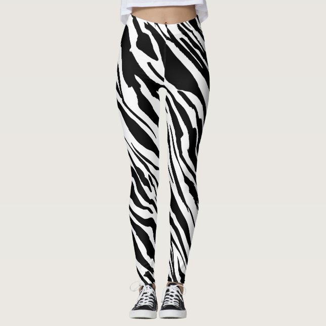 djurhudtryck leggings (Framsida)