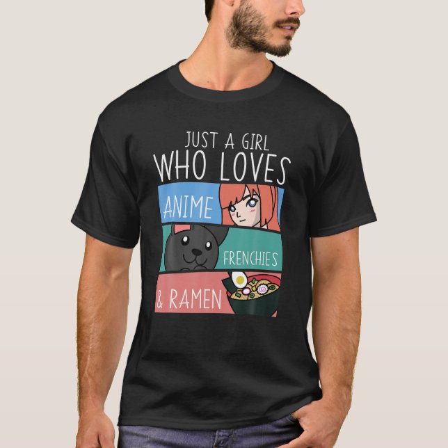 Djurhund och ramen-Hund av Fransk T Shirt (Framsida)