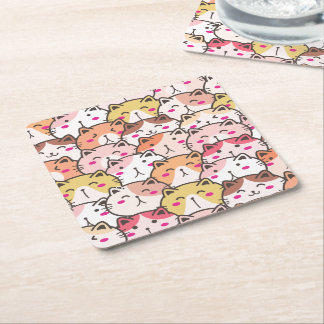Djurillustration Underlägg Papper Kvadrat