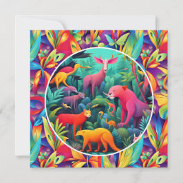 Djurjungle Julkort