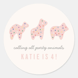 Djurkaksfären - Bubblegum Runt Klistermärke