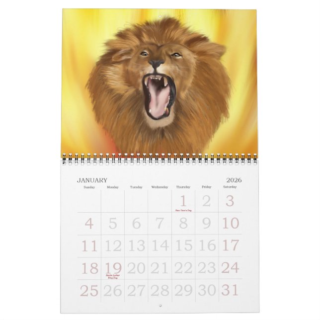 Djurkalender 2013 kalender (Jan 2026)