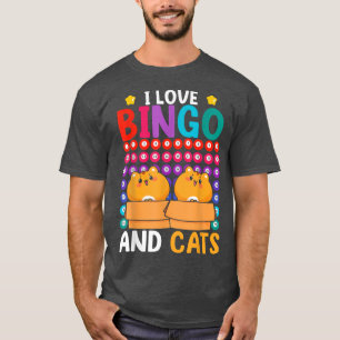 Djurkatt Lover Lotto Bingo Player Pet Gambling H T Shirt