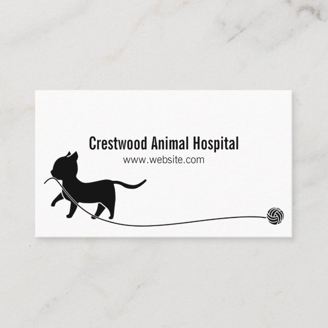Djurklinik Skyddsrum Veterinär  Visitkort (Framsida)