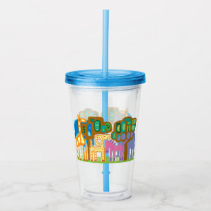 Djurkonst i Afrika Take Away Mugg
