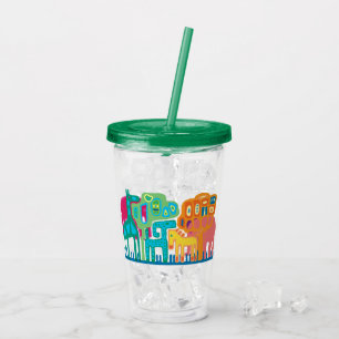 Djurkonst i Afrika Take Away Mugg