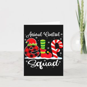 Djurkontroll Alv Squad Jul Officer Matchande Kort