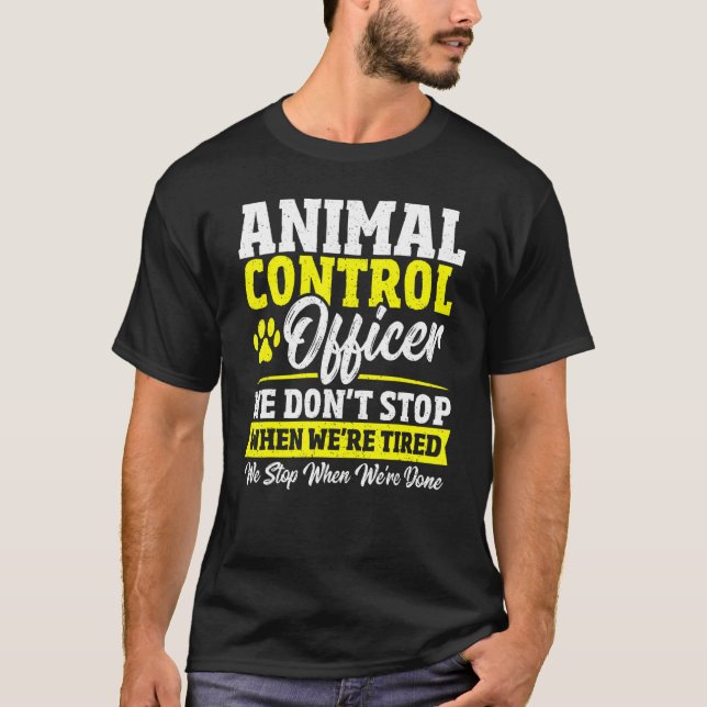 Djurkontrollansvarig för ett sällskapsdjur Rädding T Shirt (Framsida)
