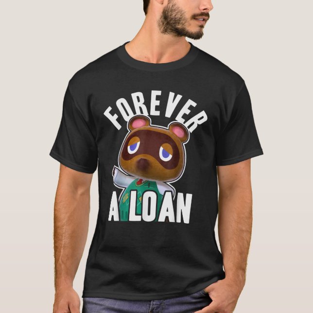 Djurkorsande av Tom Nook för ett lån T Shirt (Framsida)