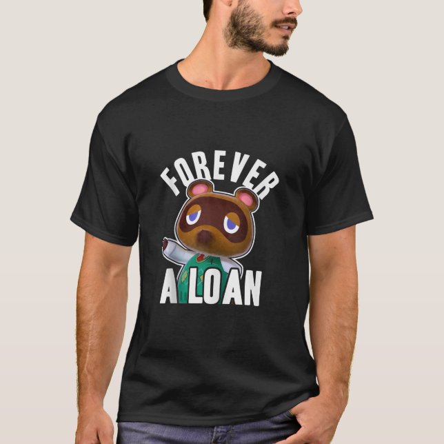 Djurkorsande av Tom Nook för ett lån-Tanktop T Shirt (Framsida)