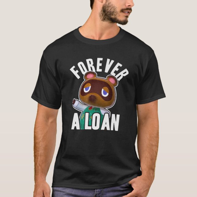 Djurkorsande av Tom Nook över ett lån T Shirt (Framsida)