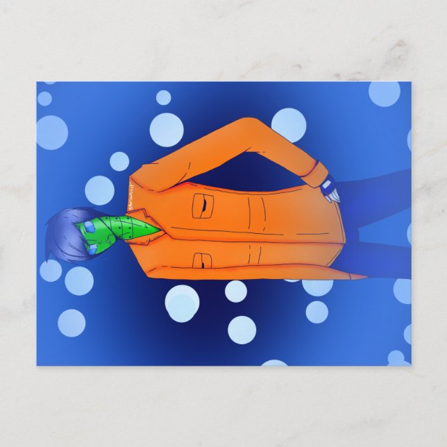 Djurkorsning - vykort (Framsida)