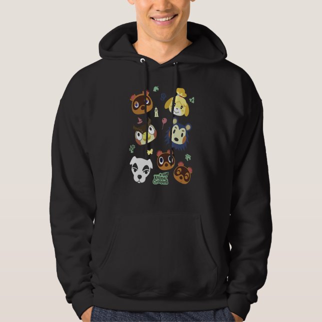 Djurkorsningsgruppen Big Ansikte Poster Hoodie (Framsida)