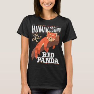 Djurkostym Party Cute Zoo Animal Red Panda T Shirt
