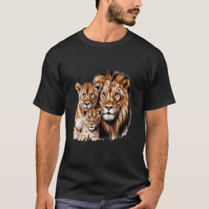 Djurkung Lion för lejonälskare och lejonfans T Shirt