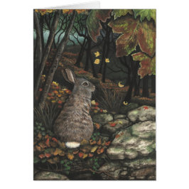 Djurlivbomullssvanskaninkanin vid det BiHrLe OBS Kort