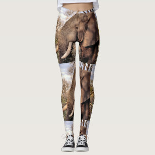 Djurlivelefantälskare Leggings
