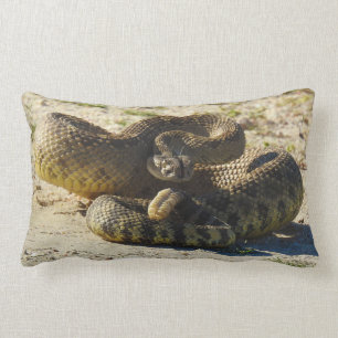 Djurlivet kudder, reptilar, ormar, skallerorm lumbarkudde