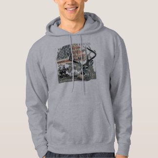 djurlivhjort sweatshirt med luva