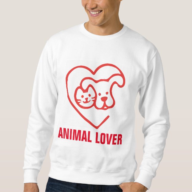 DJURLOVER, Katt & Hund, T-tröjor Lång Ärmad Tröja (Framsida)