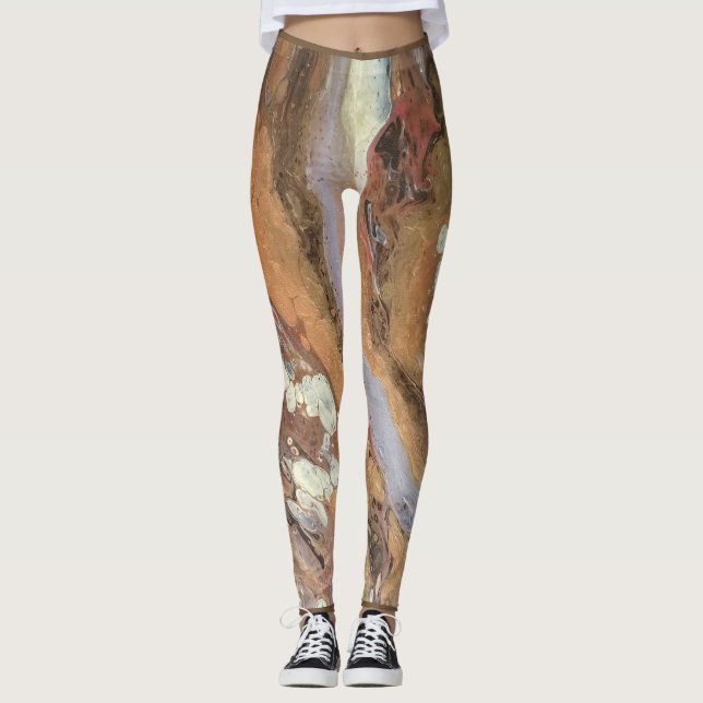 "DjurMag-" damasker Leggings (Framsida)