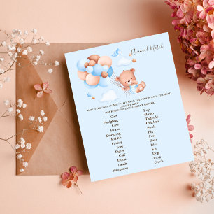 Djurmatch Baby Shower-spel