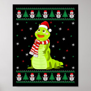 Djurmatchningsfamilj Ugly jul Sweater Poster