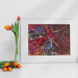 Djurmaten av Franz Marc, Vintage Cubism Art Poster