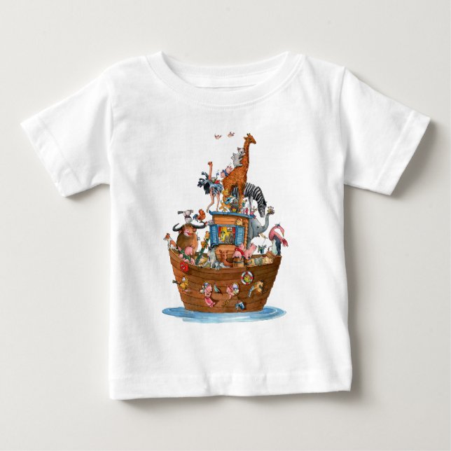 DjurNoahs ark - babyT-tröja Tee (Framsida)