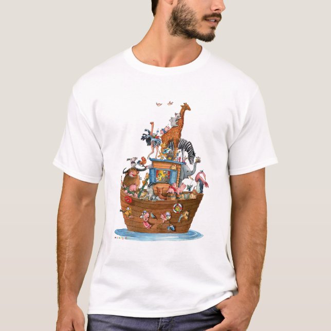 DjurNoahs ark - T-tröja T Shirt (Framsida)
