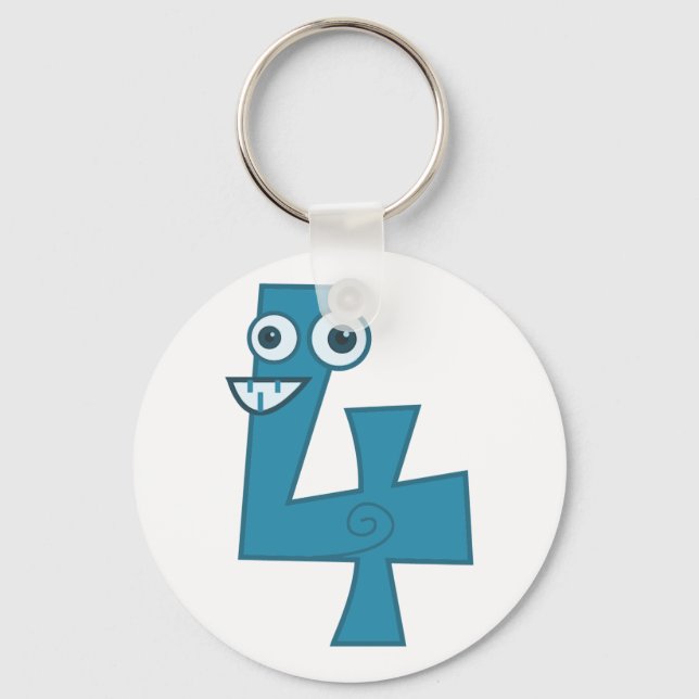 Djurnummer 4 nyckelring (Framsida)