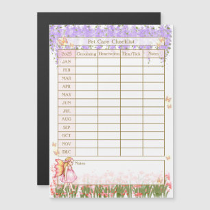 Djuromsorg checklistlogg Flower Fairy Girl in Gard