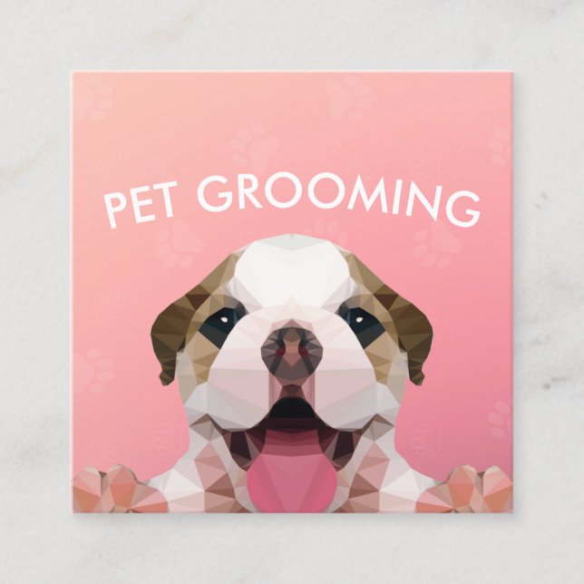 Djuromsorg grooming Bathing Food Salon med låg pol Tidsbeställning Kort (Framsida)