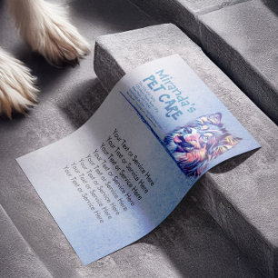 Djuromsorg Grooming Sitta Adsible Tecknad hund Reklamblad