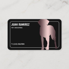 Djuromsorg Hund Groomer Bilingual Affärskort Visitkort