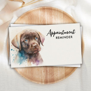Djuromsorg Hund Labrador Retriever Watercolor Art Tidsbeställning Kort