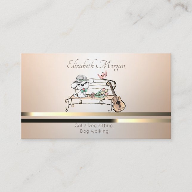 Djuromsorg,Sitta,Grooming Luminous Visitkort (Framsida)