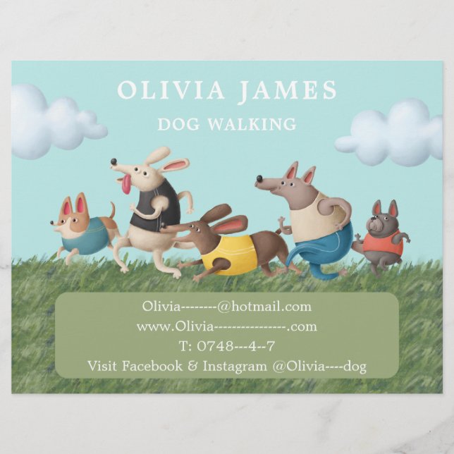 djuromsorga hund reklamblad (Framsidan)