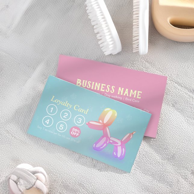 Djuromsorga Sitta Bathing & Grooming Loyalty Slår Lojalitetskort (Skapare uppladdad)