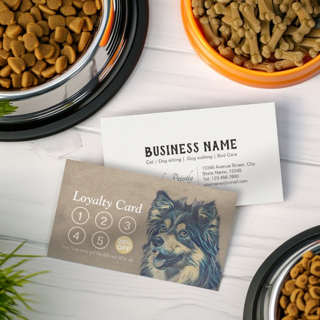 Djuromsorga Sitta Bathing & Grooming Loyalty Slår Lojalitetskort (Skapare uppladdad)