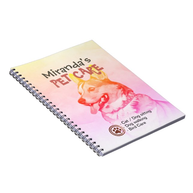 Djuromsorga Sitta Grooming Beauty Salon Corgi Hund Anteckningsbok (Högra Sidan)