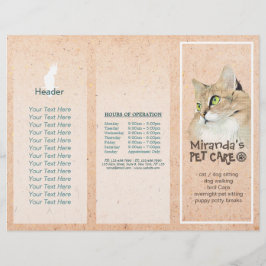 Djuromsorga Sitta Grooming Salon Tri-Fold Brochure