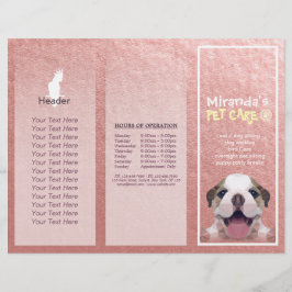 Djuromsorga Sitta Grooming Salon Tri-Fold Brochure