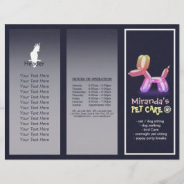 Djuromsorga Sitta Grooming Salon Tri-Fold Brochure