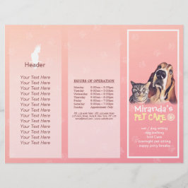 Djuromsorga Sitta Grooming Salon Tri-Fold Brochure