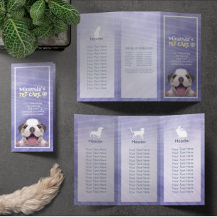 Djuromsorga Sitta Grooming Salon Tri-Fold Brochure