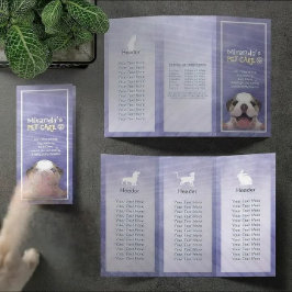 Djuromsorga Sitta Grooming Salon Tri-Fold Brochure