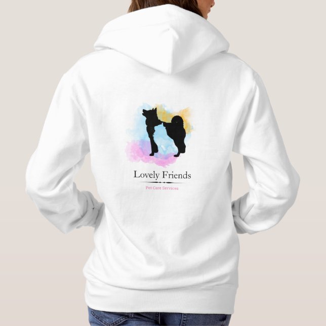 Djuromsorgare tjänster/Sitta T Shirt (Baksida)