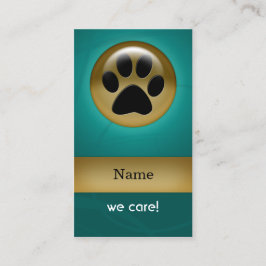 djuromsorgt Affärskort för elegant vattendelsprov Visitkort