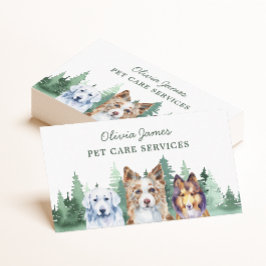 djuromsorgt affärskort med hund visitkort